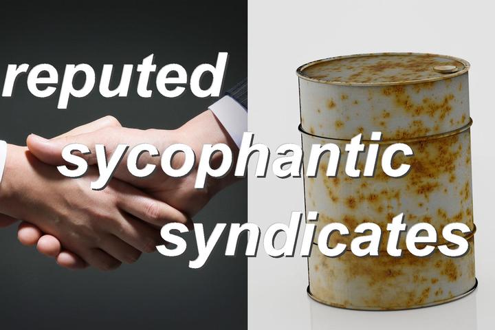 reputed sycophantic syndicates