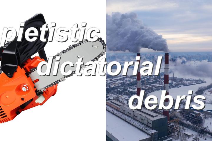 pietistic dictatorial debris