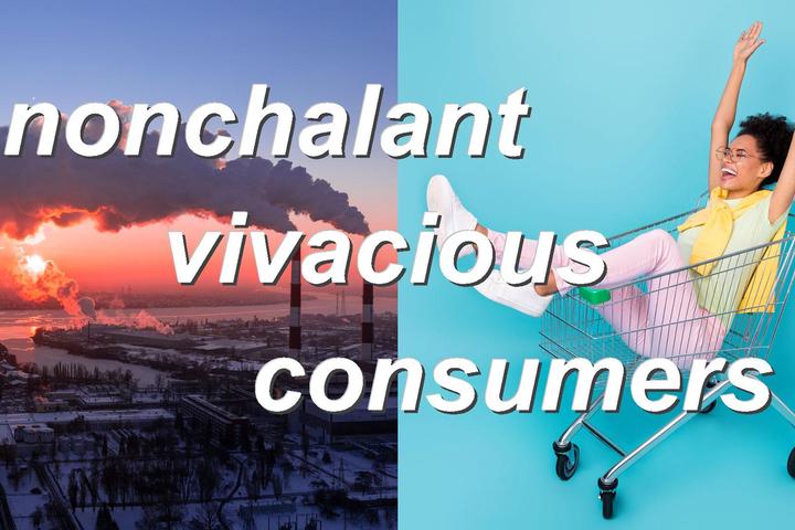 nonchalant vivacious consumers