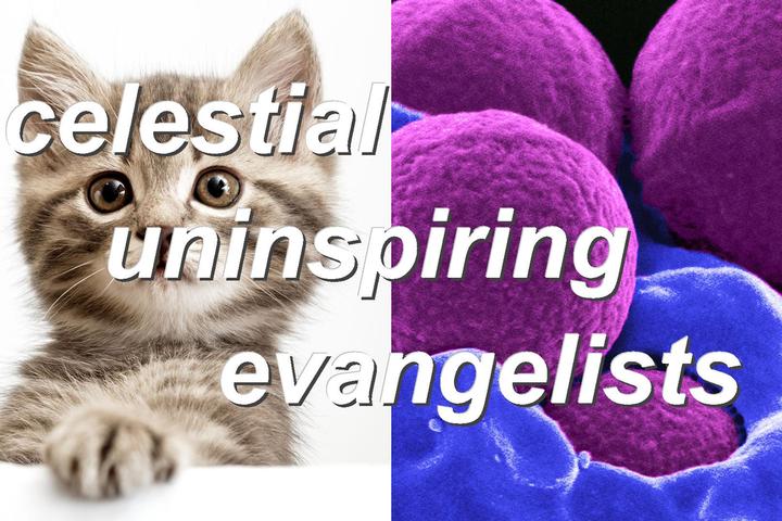 celestial uninspiring evangelists