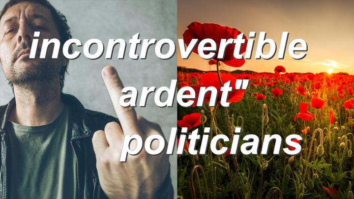 incontrovertible ardent